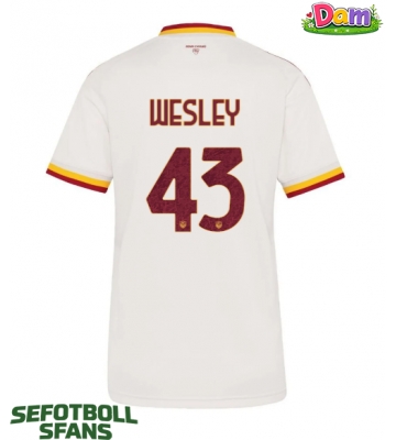AS Roma Wesley Franca #43 Bortatröja Kvinnor 2026-27 Kortärmad